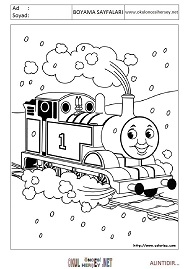 thomas-ve-arkadaşları boyama sayfaları
